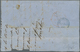 Indien - Stempel: 1864, Large Part Of A Letter From PONDICHERRY Franked With 1 A (corner Fault) With - Andere & Zonder Classificatie