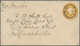 Indien - Used Abroad: Burma 1895. Indian Postal Stationery Envelope 'Two Annas And Six Pies' Yellow - Other & Unclassified