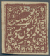 Indien - Konventionalstaaten: JAMMU AND KASHMIR: 1883-94, ¼ A. Brown, On The Left Partly Double Impr - Otros & Sin Clasificación