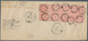 Indien - Feudalstaaten: HYDERABAD 1871-1909, Ten Examples Of ½a. Rose-red (incl. Pairs And Stripes), - Andere & Zonder Classificatie
