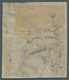 Iran: 1876, Lion Issue 4 Kr. Yellow, Laid Paper, Tied By "TABRIZ" Part Cds., Wide Margins On Three S - Iran