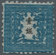 Japan: 1872, Dragons 1 Sen Blue Pl. II Laid Paper, Three Sides Full Frame, Unused No Gum As Issued ( - Autres & Non Classés
