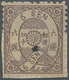 Japan: 1874, 6 S. Violet Brown Native Quadrille Laid Paper Syll. He (6) With Inkdot-specimen (sumite - Andere & Zonder Classificatie