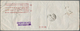 Japanische Post In Korea: 1937, Showa White Paper 50 S. (pair) And 6 S. (pair) Tied "KEIZYO 27.6.39" - Militaire Vrijstelling Van Portkosten