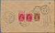 Kambodscha: 1907/39, Usealed Stationery Envelope Used "SINGIRENG" To France And Incoming Censored Ma - Cambodia