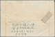 Korea-Nord: 1953, Stationery Envelope Gold Star Medal 10 W. Carmine Uprated Four Stamps Tied "Chongj - Korea (Noord)