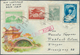 Korea-Nord: 1957. Illustrated Air Mail Envelope Addressed To Germany Bearing SG N83, 5wn Red-brown ( - Korea (Noord)