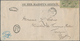 Labuan: 1893 Official 'On H.M.S.' Envelope (254 X 130 Mm) Used Registered From Labuan To EGYPT, Addr - Otros & Sin Clasificación