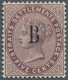 Malaiische Staaten - Straits Settlements - Post In Bangkok: 1882-85 5c Purple-brown, Wmk Crown CC, O - Straits Settlements