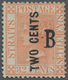 Malaiische Staaten - Straits Settlements - Post In Bangkok: 1882-85 Straits Settlements "TWO CENTS" - Straits Settlements
