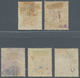 Malaiische Staaten - Straits Settlements - Post In Bangkok: 1882-85, Group Of Five Used Stamps Optd. - Straits Settlements