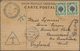 Malaiische Staaten - Kedah: 1913. Japanese Balsa Wood Hand-painted Post Card Addressed To England Be - Kedah