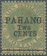 Malaiische Staaten - Pahang: 1891 2c. On 24c. Green, Ovpt. Type 7, Mounted Mint With Large Part Orig - Pahang
