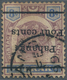 Malaiische Staaten - Pahang: 1899 Provisional 4c. On 8c. Dull Purple & Ultramarine, Variety "SURCHAR - Pahang