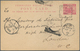 Malaiische Staaten - Perak: 1906, Stationery Card 3c. Carmine Commercially Used With Full Message Fr - Perak