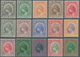 Malaiische Staaten - Perak: 1935/1937, Sultan Iskander Definitives Complete Set Of 15, Mint Hinged, - Perak