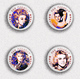 35 X Ann Margret Film Fan ART BADGE BUTTON PIN SET 1 (1inch/25mm Diameter) - Films