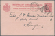 Niederländisch-Indien: 1902, UPU-stationery Card 7 1/2 C Sent From "WELTFREDEN 26 9 1902" To Hongkon - Nederlands-Indië