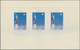 Saudi-Arabien: 1960's Unissued 'Rocket' Airmail Stamps: Trial And Colour Proofs Of Unissued 3p., 6p. - Saudi-Arabien