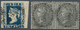 Singapur: 1854/1856: Indian Lithographed ½a. Deep Blue, Used In Singapore And Cancelled By Numeral " - Singapur (...-1959)