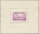 Delcampe - Syrien: 1934, 10 Years Republic Air Mail Issue Three Sunk Die Proofs Without Value On Thick Paper, C - Syrie