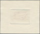 Delcampe - Syrien: 1934, 10 Years Republic Air Mail Issue Three Sunk Die Proofs Without Value On Thick Paper, C - Syrien
