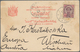 Thailand: 1900-01 DESTINATIONS: Two Covers And A Postcard To Foreign Destinations, With 1) Large Par - Thailand