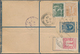 Thailand - Ganzsachen: 1944. Registered Rama VII Postal Stationery Envelope 15s Blue Upgraded With S - Thailand