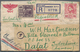 Thailand - Ganzsachen: 1946. Registered Siam Postal Stationery Letter Card (tears At Top, Soiled) 10 - Thailand