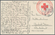 Thematik: Rotes Kreuz / Red Cross: 1915, Ppc CONSTANTINOPEL With Large Red Cachet "DEUTSCHE SANITÄTS - Croix-Rouge