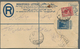 Ägypten - Ganzsachen: 1913 Postal Stationery Registered Envelope 10m. Blue Uprated Pictorial 5m. And - Other & Unclassified