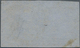 Neusüdwales: 1853 QV Laureate 6d. Brown Horizontal Pair On Bluish Grey Paper, With Variety "G" For " - Lettres & Documents