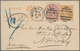 Victoria: 1894 Postal Stationery With Postage Due From Melbourne To Fredrikstad/Norway, Rare Destina - Brieven En Documenten