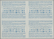 Australien - Ganzsachen: 1959. International Reply Coupon 1 S 3 D (London Type) In An Unused Block O - Postwaardestukken