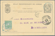 Belgisch-Kongo: 1893, 5 C Green Additional Franking On 10 C Black Postal Stationery Card, Cancelled - Andere & Zonder Classificatie
