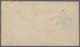 Britisch-Honduras: 1879, 4d. Mauve, Wm Crown CC, Single Franking On Cover To Boston/USA, Sender's Ca - British Honduras (...-1970)