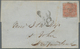 Neubraunschweig: 1851 3d. Dull Red On Blue Paper Used On Lettersheet From Woodouglandstown To St. Jo - Brieven En Documenten