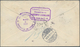 Costa Rica: 1905. Registered Costa Rica Postal Stationery Envelope 10c Bistre Cancelled By Concentri - Costa Rica