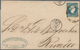 Cuba: 1857, Isabella II ½ R Blue Without Watermark, Good/wide Margins On Folded Envelope Sent From H - Other & Unclassified