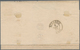 Cuba: 1857, Isabella II ½ R Blue Without Watermark, Good/wide Margins On Folded Envelope Sent From H - Andere & Zonder Classificatie