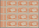 Elfenbeinküste: 1940, Airmail Issue 6.90fr. Orange WITHOUT COUNTRY NAME In A Block Of 12 From Left M - Ivoorkust (1960-...)