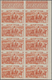 Französisch-Ozeanien: 1946, From Tchad To Rhine Complete Set Of Six In IMPERFORATE Blocks Of Ten, Mi - Covers & Documents