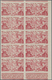 Delcampe - Französisch-Ozeanien: 1946, From Tchad To Rhine Complete Set Of Six In IMPERFORATE Blocks Of Ten, Mi - Covers & Documents