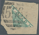Goldküste: 1884 2d. Green Used QUARTERED At Cape Coast Castle P.O. And Tied By Fine Strike Of Numera - Goudkust (...-1957)