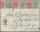 Goldküste: 1896.Registered Envelope Addressed To England Bearing SG 11, ½d Green (6) And SG 12, 1d C - Goudkust (...-1957)