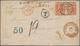 Guatemala: 1877. Envelope (part Missing) Addressed To France Bearing Guatemala Yvert 10, 2r Brown (p - Guatemala