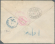 Hawaii: 1894, 10 C Green + 1899, 1 C Blue-green And Pair Of 2 C Red On Registered Envelope (right Lo - Hawaï