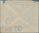 Italienisch-Ostafrika - Britische Besetzung: 1941. Air Mail Envelope (roughly Opened And Corner Faul - Italiaans Oost-Afrika