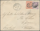 Jamaica: 1892. Envelope Addressed To Epsom Bearing Jamaica SG 12, 6d Mauve And SG 22, 4d Orange Tied - Jamaique (1962-...)