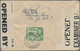 Kaiman-Inseln / Cayman Islands: 1943. Air Mail Envelope Addressed To England Bearing SG 116, ½d Gree - Cayman Islands